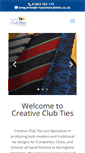 Mobile Screenshot of creativeclubties.co.uk